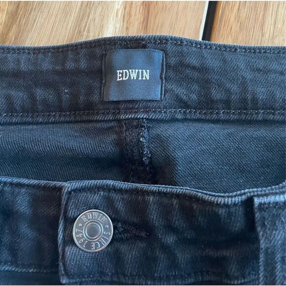 Edwin Wide Leg Black Jeans - Picture 6 of 7